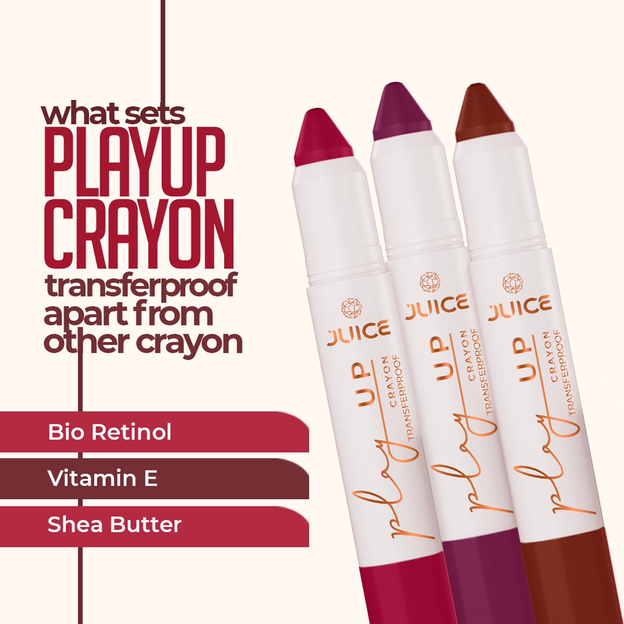 PLAY UP TRANSFERPROOF CRAYON