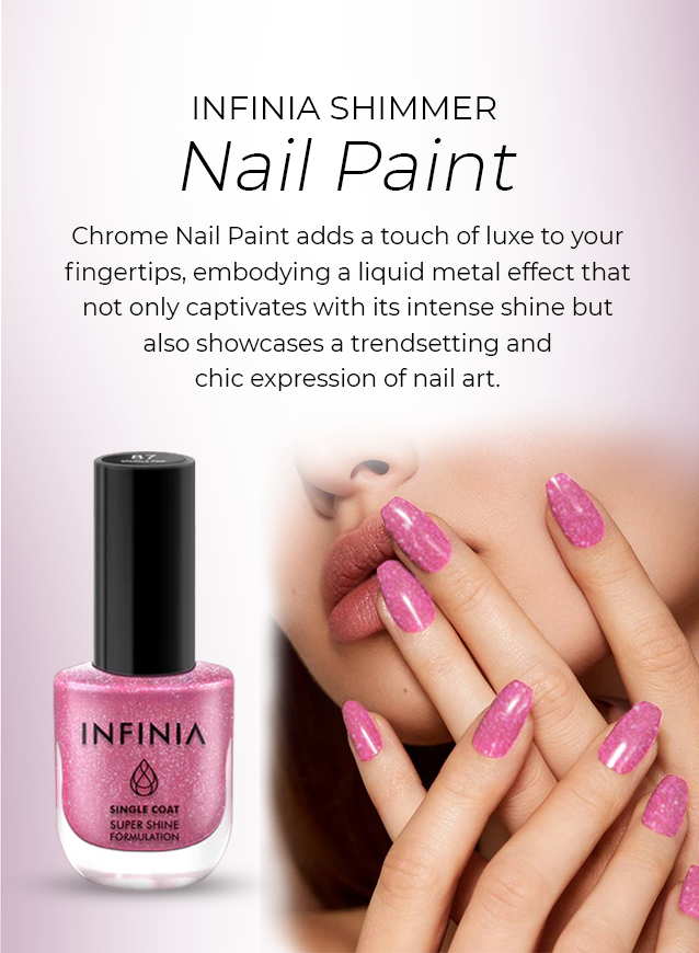 Buy Sery Color Flirt Nail Paint Glitter, Rose Gold Hint 10 ml Online at  Discounted Price | Netmeds