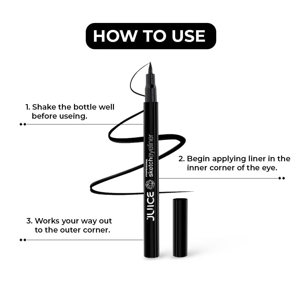 Premium 36H waterproof Sketch Eyeliner (pack of 6)